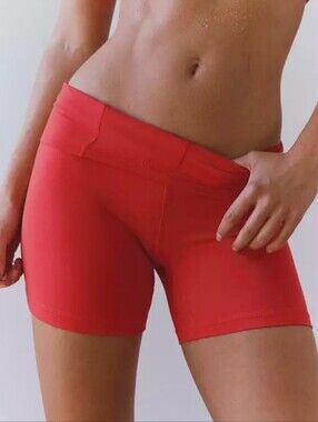 FP Movement Free People Women's Never Better Bike Shorts Red Size Small
